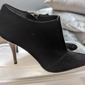 Nine West Velvet Ankle Boots
